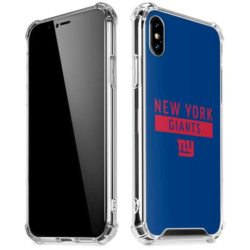 NFL New York Giants Blue Performance Series iPhone XS Max Clear Case